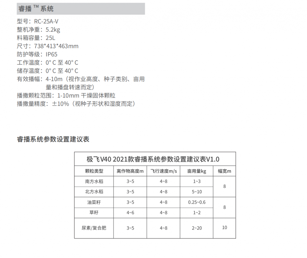 极飞(XAG)2021款V40农业无人机睿播系统快速入门